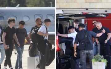 ¡Llegó en vuelo privado y con sus hijos! Ricky Martin ya está en la Argentina y revolucionó Ezeiza: todas las fotos