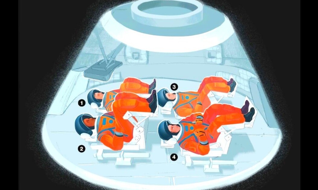 Sin camas y más chica de lo que imaginás: así es la nave de la NASA donde viajan a la Luna