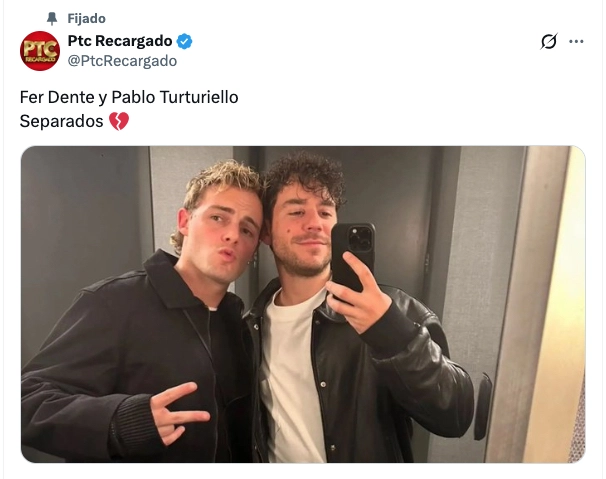 LA INFORMACION DE LA RUPTURA DE FER DENTE Y PABLO TURTURIELLO.