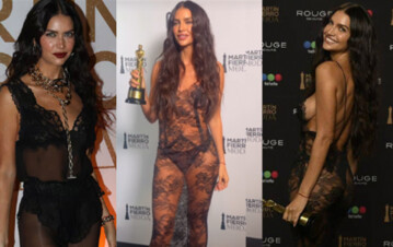 ¿Fina o grasa? Polémica por el look "provocador" de Zaira Nara en el Martín Fierro de la moda: "Es de familia ya"