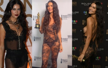 ¿Fina o grasa? Polémica por el look "provocador" de Zaira Nara en los Martín Fierro de moda