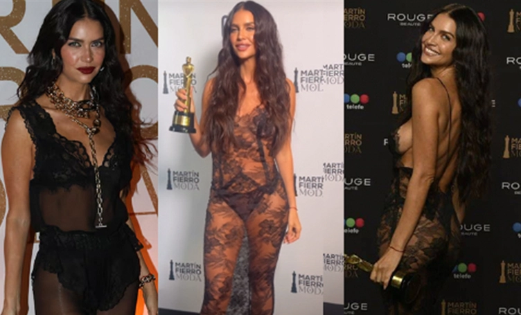 ¿Fina o grasa? Polémica por el look "provocador" de Zaira Nara en los Martín Fierro de moda