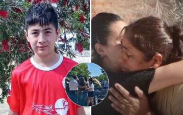 La mamá del asesino de Ian Cabrera quiere que su hijo pague lo que hizo y tuvo un gesto estremecedor