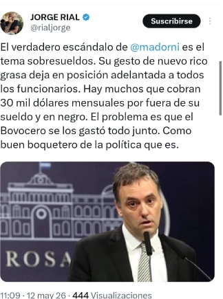 PARA RIAL, SE VIENE UN GRAN ESCANDALO Y SERA DIFICIL DE TAPAR.