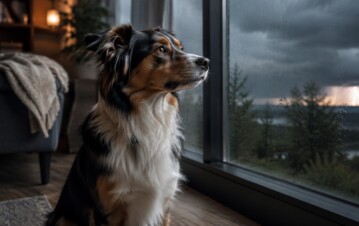 El extraño comportamiento de los perros que presagia una tormenta: qué sienten antes de que empiece a llover