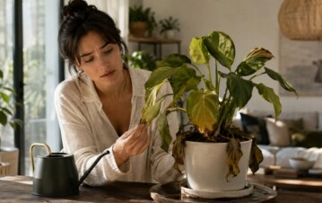 El error al regar las plantas de interior que puede pudrir las raíces sin que lo notes
