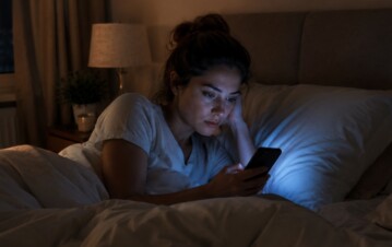 El hábito de revisar el celular en la cama que puede afectar más de lo que parece