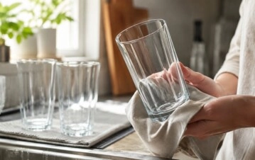 El truco casero para que los vasos no queden opacos después de lavarlos
