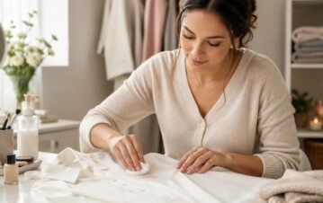 El truco simple para sacar manchas de maquillaje de la ropa sin arruinar la tela