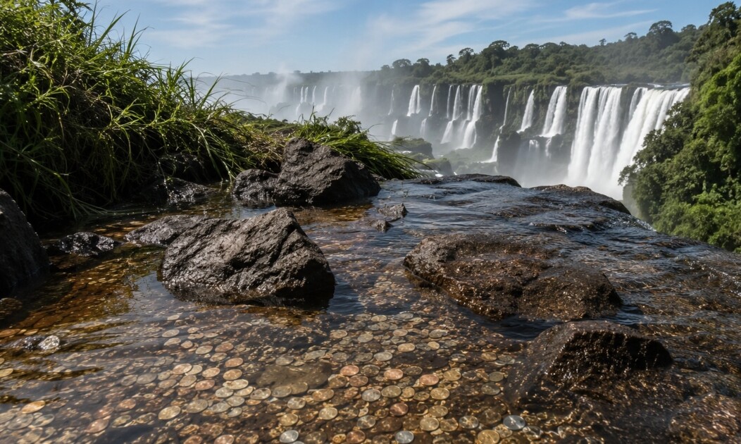 Encontraron 400 kilos de monedas en las Cataratas del Iguazú: el insólito motivo que las depositó en el fondo del agua