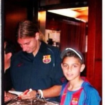 MAXI LOPEZ CON ICARDI, UN ICARDI MUY PEQUEÑO QUE DESPUES ESTUVO CON WANDA.