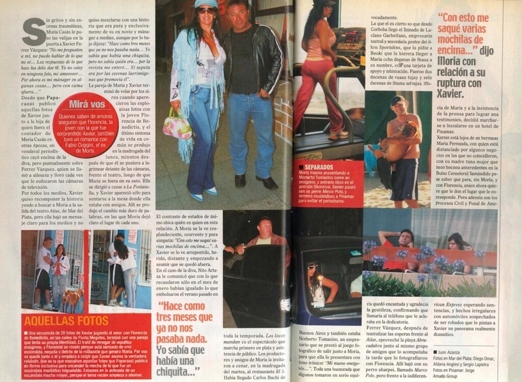 ADEMAS, LA DIVA TAMBIÉN SALIA DE NOCHE CON UN MOROCHO COMO PARA DEMOSTRAR QUE LO DE XAVIER NO LA AFECTABA TANTO. PEEEROOOO.....