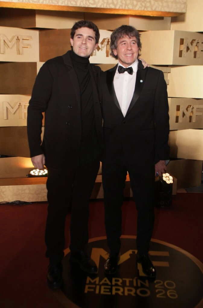Ariel Rodríguez Palacios y su hijo Felipe.