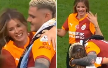 Se volvió loca: el video del festejo de la China Suárez y sus hijos con Mauro Icardi por el Galatasaray campeón en Turquía