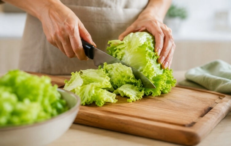 Pocos lo tienen en cuenta: por qué no conviene cortar la lechuga con cuchillo