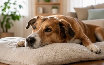 Por qué los perros suspiran cuando se acuestan