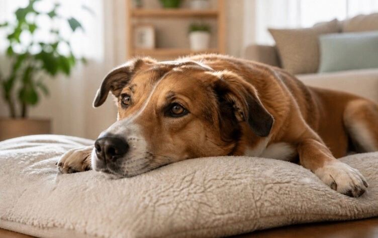 Por qué los perros suspiran cuando se acuestan