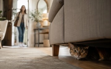 Por qué tu gato se esconde cuando llega alguien nuevo a casa