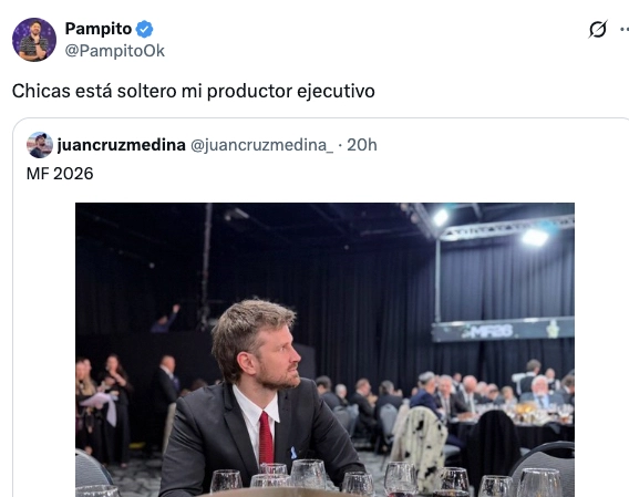 EL TUIT DE PAMPITO QUE DIO INICIO AL "FENOMENO JUAN CRUZ MEDINA". DELICIAS DE LA ERA 3.0