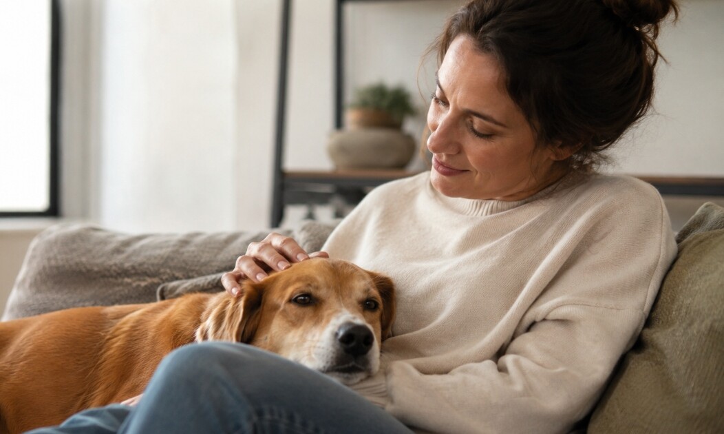 No es solo cariño: qué quiere decirte tu perro cuando apoya la cabeza sobre vos