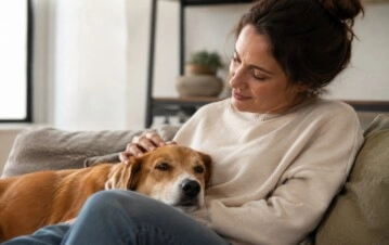 Qué significa que tu perro apoye la cabeza sobre vos