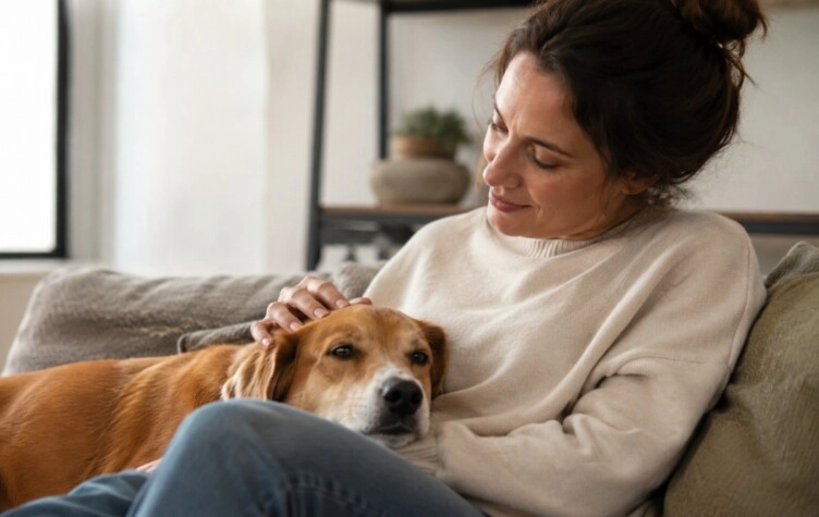 Qué significa que tu perro apoye la cabeza sobre vos