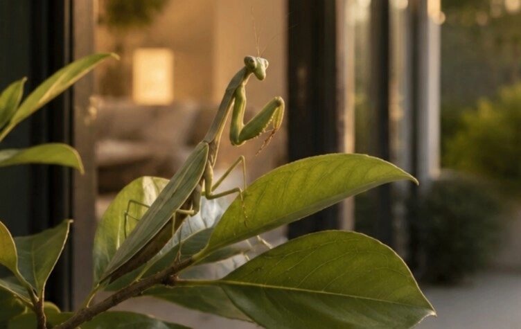 Qué significa que una mantis religiosa aparezca cerca de tu casa