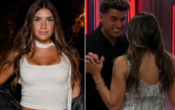 ¡Qué besazo! Lola volvió a Gran Hermano y confirmó su romance con Manu con un chape furioso