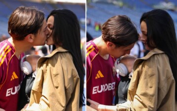 ¿De Roma a la Bombonera? La emocionante despedida de Paulo Dybala con Oriana Sabatini y su hija Gia que ilusionó a Boca