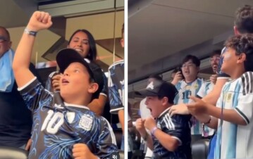 ¡Los Messi fuera de control! El eufórico festejo de Thiago, Mateo y Ciro tras el primer gol de la Selección Argentina contra Austria
