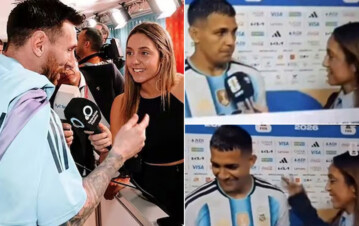 Como en Qatar con Messi, Sofi Martínez envuelta en una polémica por su entrevista a una figura de la Scaloneta: "Se comió el..."