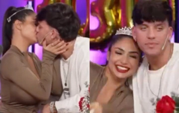 El primer beso de Daniela Celis y Nick