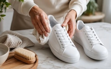 El truco casero para dejar las zapatillas blancas sin meterlas en el lavarropas