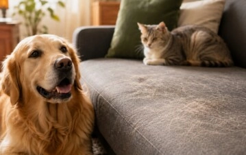 El truco viral para sacar pelos de mascotas del sillón sin usar aspiradora