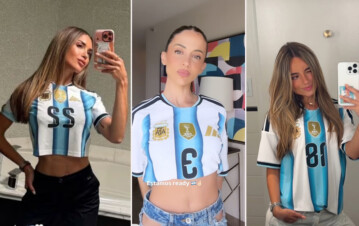 Los looks de las esposas de la Selección Argentina en el debut en el Mundial