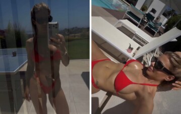 Evangelina Anderson volvió a Marbella y revolucionó las redes con una microbikini roja: “La última vez que me van a…”