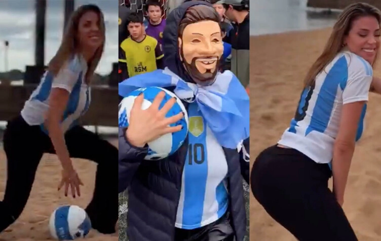 Virginia Gallardó bailó la canción del mundial y hubo polémica