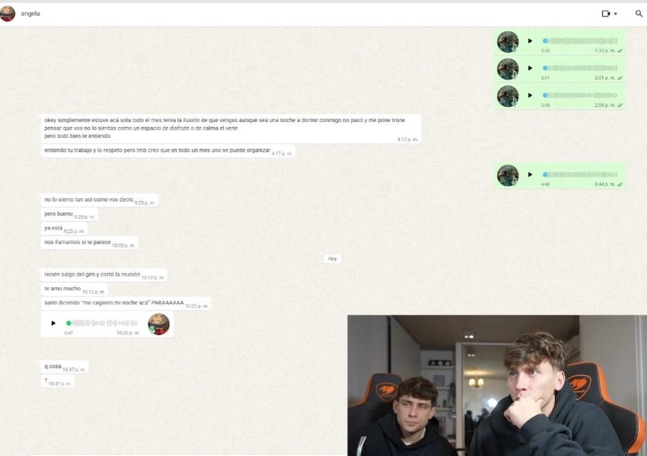 EL CHAT CON ANGELA TORRES QUE DEJO AL DESCUBIERTO MARCOS GILES. ¿SE DERRUMBA EL MITO?