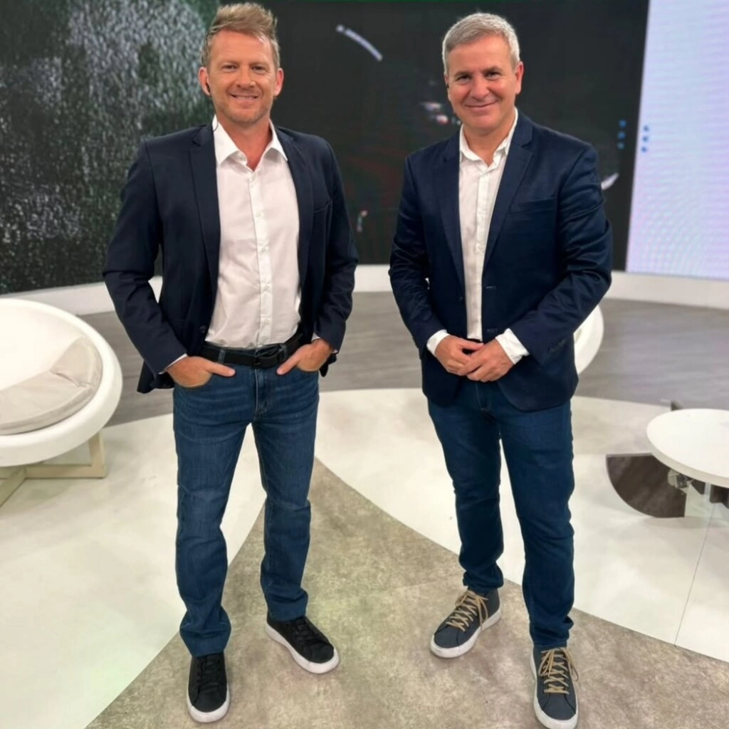 Gustavo Lombardi y Ariel Rodríguez, figuras de TyC Sports.
