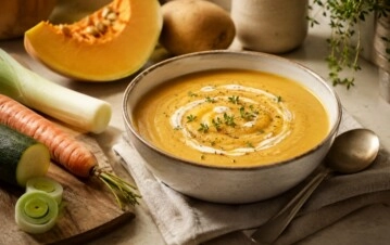 La receta fácil de sopa cremosa para hacer con las verduras que quedaron en la heladera