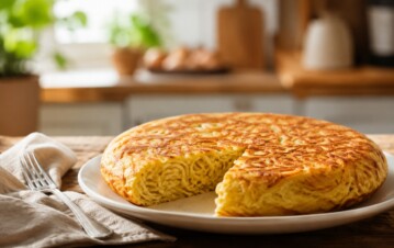 La receta fácil de tortilla de fideos para aprovechar sobras y resolver el almuerzo en minutos