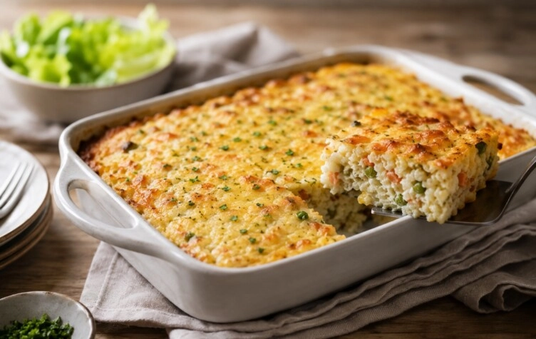 La receta simple de pastel de arroz para aprovechar sobras y resolver el almuerzo