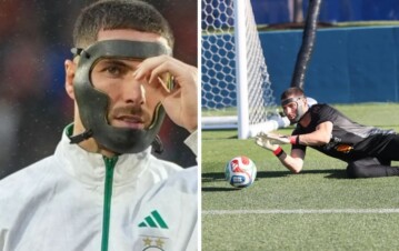 Por qué Luca Zidane, el arquero de Argelia, juega con una máscara en el Mundial 2026