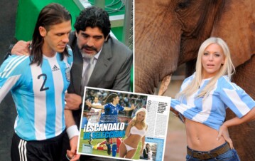Viajes, noche, venganzas, traiciones, nervios y un ruego de Maradona: Eva Anderson y Demichelis, el gran escándalo del Mundial 2010