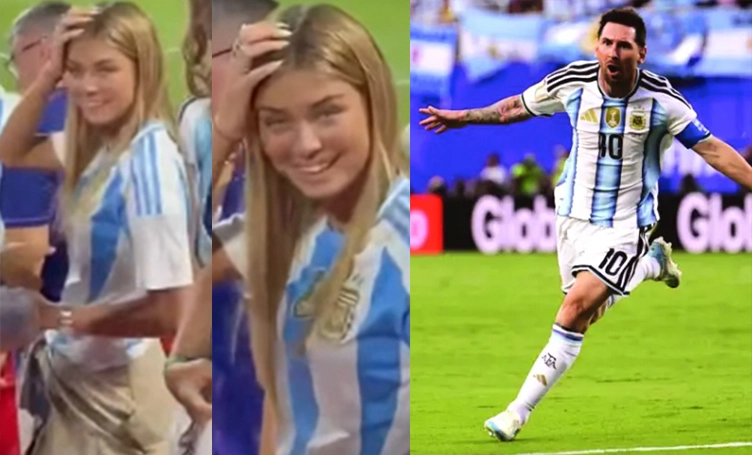 El super famoso que aprovechó el partido de Argentina para blanquear novia de apellido mega colosal