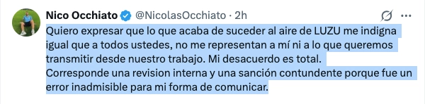 NICO OCCHIATO YA HABIA DADO A ENTENDER QUE ALGO PODIA PASAR CON FLOR
