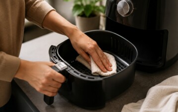 No lo hagas: el error común que puede arruinar tu freidora de aire al limpiarla