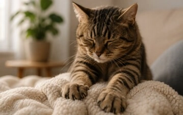 Por qué los gatos amasan con las patitas y qué significa este comportamiento tan común