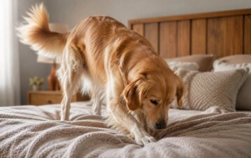 Por qué los perros rascan la cama antes de acostarse y qué significa ese comportamiento