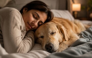 Qué intenta decirte tu perro cuando se acuesta a tu lado y suspira